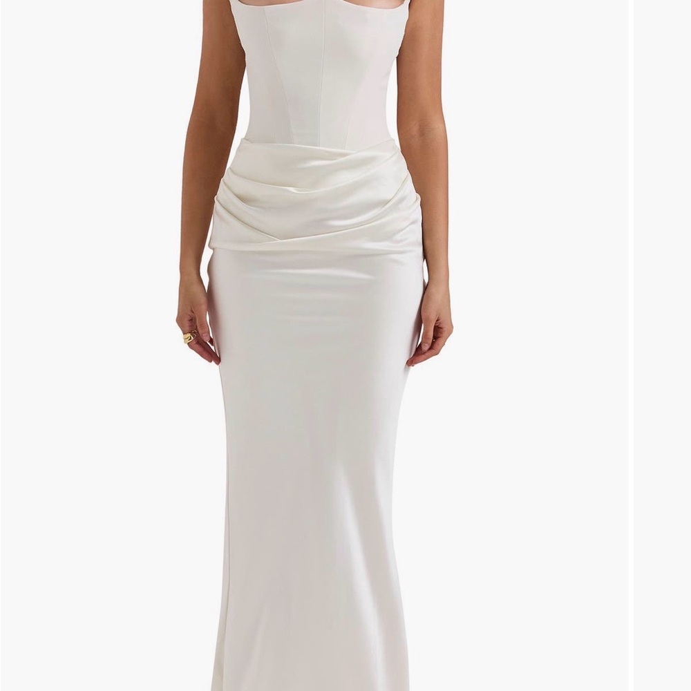 House of CB - Persephone Elegant White Evening Gown